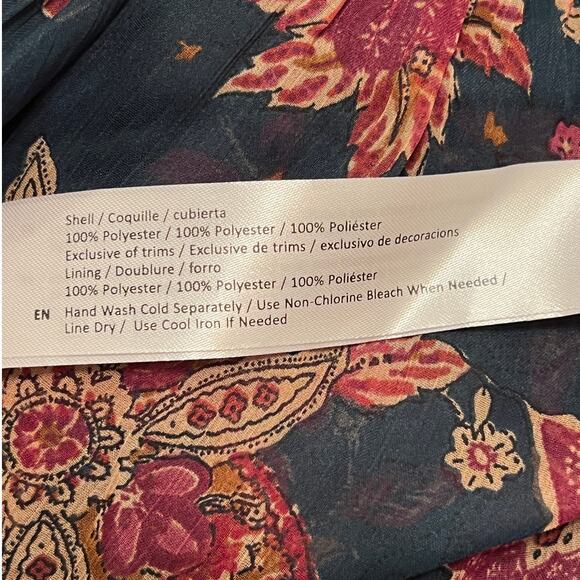 Band of the Free Run the World Pine Paisley Midi Dress Size L - Picture 9 of 9